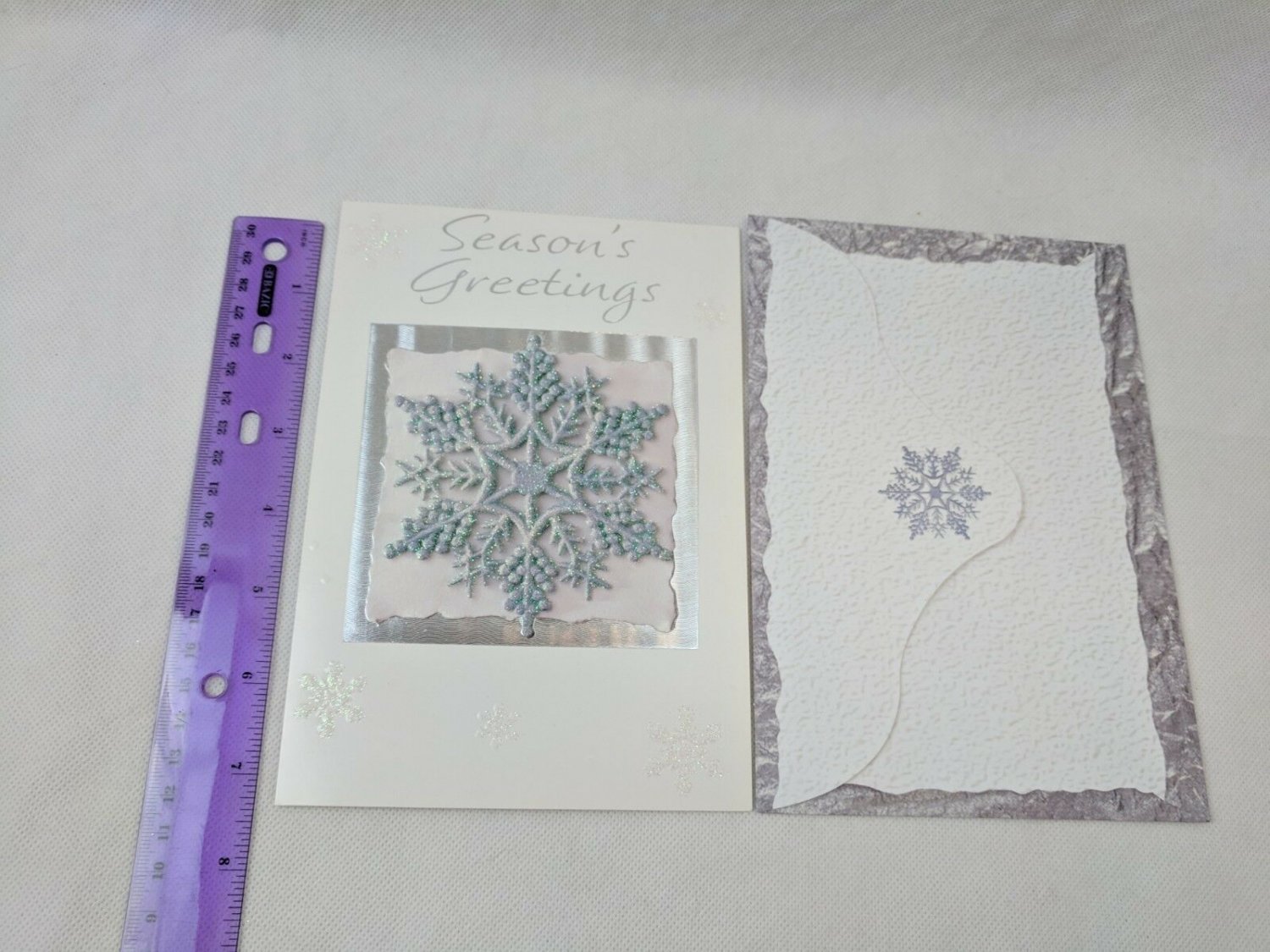 Image Arts Glitter Snowflake Christmas Holiday Card Season's Greetings