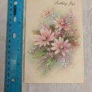 VTG Birthday Joys Card from the Coronation Collection Pink Flowers