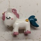 Miniature Resin Pony Figurine Pendant Purple/Blue Hair 3.5cm Tall 5cm Wide