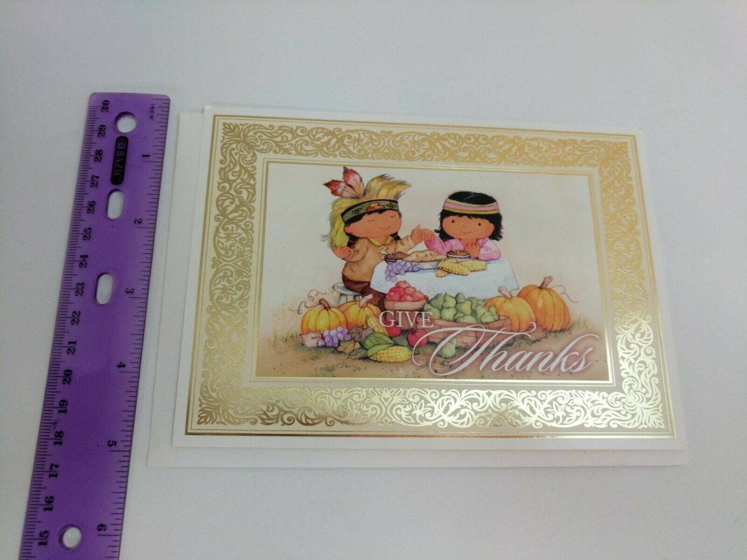 St. Labre Indian School Native Thanksgiving Give Thanks Greeting Card