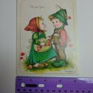 Anneliese Greeting Card Thank You Boy & Girl, apples