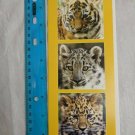 WWF Note Card Siberian Tiger Cub, Snow Leopard Cub, Amur Leopard Cub Pics