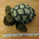 Aurora Sea Turtle 7" Long Stuffed Plush Green & Yellow, Fuzzy Shell