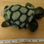 Aurora Sea Turtle 7" Long Stuffed Plush Green & Yellow, Fuzzy Shell