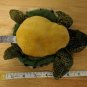 Aurora Sea Turtle 7" Long Stuffed Plush Green & Yellow, Fuzzy Shell