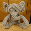 K&K Interiors Plush Grey Elephant Ribbed 18' Long Holding Feet