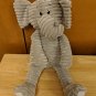 K&K Interiors Plush Grey Elephant Ribbed 18' Long Holding Feet