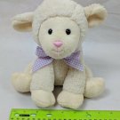 Melissa & Doug Lamb Sheep Plush, Lavender Gingham Ribbon 8" Stuffed Animal