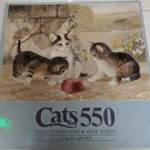 Ruane Manning Cats 550 Jigsaw Puzzle MB Crying Over Spilt Milk Kittens 1 Missing