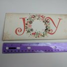 Susan G. Komen Holiday Joy Wreath Unused Greeting Card, Matching Envelope