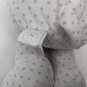 Manhattan Toy Elephant White/Gray Polka Dots Plush Stuffed Animal 13" Tall