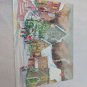 PVA Paralyzed Veterans Christmas Holiday Card Unused VTG Village Scene, Santa