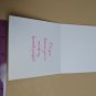 VTG Mini Gift Card White Pink Yellow Green Rickrack Floral Butterfly