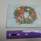Barbara Goss Wreath w/ Birds, Chickadees, Cardinal VTG Greeting Card Unused