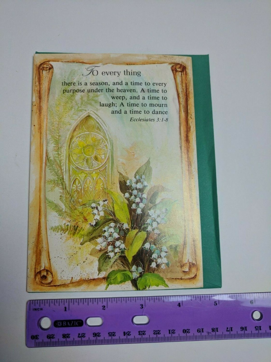 Coronation Collection Greeting Card Get Well Religious Lily-of-the-valley