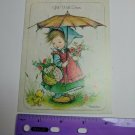Anneliese Greeting Card Get Well Soon Girl Under Umbrella w/ Duckling