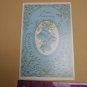 Famous Artists Studios Greeting Card VTG Anniversary Blue & Gold Bells Doves