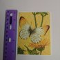 Current Inc Blank Mini Gift Note Card Yellow Butterfly & Flowers