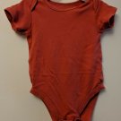 Tu UK Brand Coral Salmon Orange Bodysuit Creeper Size 9-12 Mos Boy or Girl