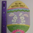 Vintage Ambassador Fold-out Easter Greeting Cards To My Better Half Bunnies