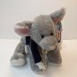 Mary Meyer Flip Flops Gray Mouse w/ Blue Scarf 11" Long Plush Stuffed Animal