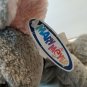 Mary Meyer Flip Flops Gray Mouse w/ Blue Scarf 11" Long Plush Stuffed Animal