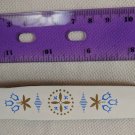 Vintage Blue/Gold Tulips Cake Spreader Spatula w/ Blue Coating, chipped