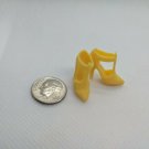 12" Curve Foot Fashion Doll Yellow High Heel Pointy Closed Toe Sandal Shoe Pair