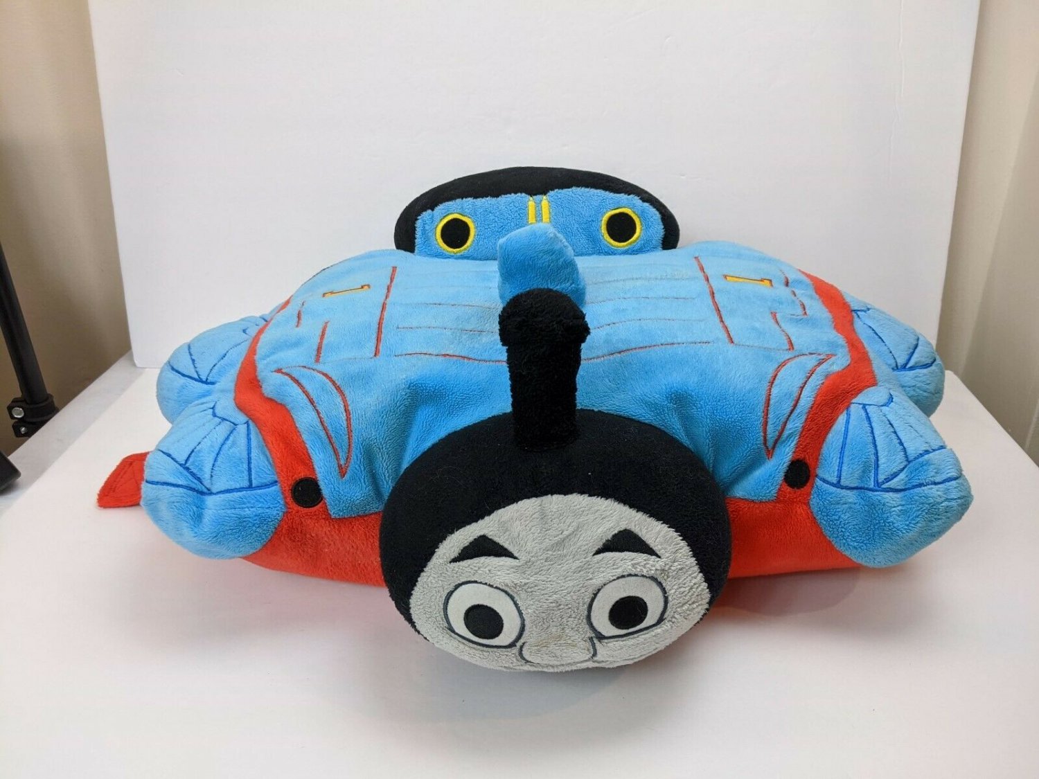 Thomas & Friends Train Plush Pillow Pets Large 18"x13" 2011 USED