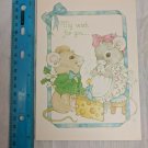 Current Inc Birthday Fun Card Mouse Boy & Girl w/ Cheese Cake