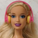 Pink/Yellow Headphones Plastic Accessory 12" NO DOLL *Buy 5+ Free US Ship*
