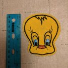 Warner Bros Looney Toons Tweety Bird Head Vintage Velvety Patch DOC 3"