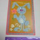 Gibson Greeting Card Happy Birthday Blue Bunny "I have a terrible memory"