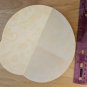 Round Stationery Single Sheet Green & Orange Paisley & Roses Unused Vintage