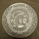Oral Roberts Assoc Tulsa Frankoma J.F. Easter Plate 1972 Jesus Is Not Here
