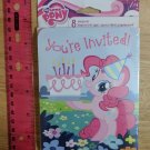 My Little Pony Invitations Party Birthday w/ Thank You Postcards 8 ct Pinkie Pie