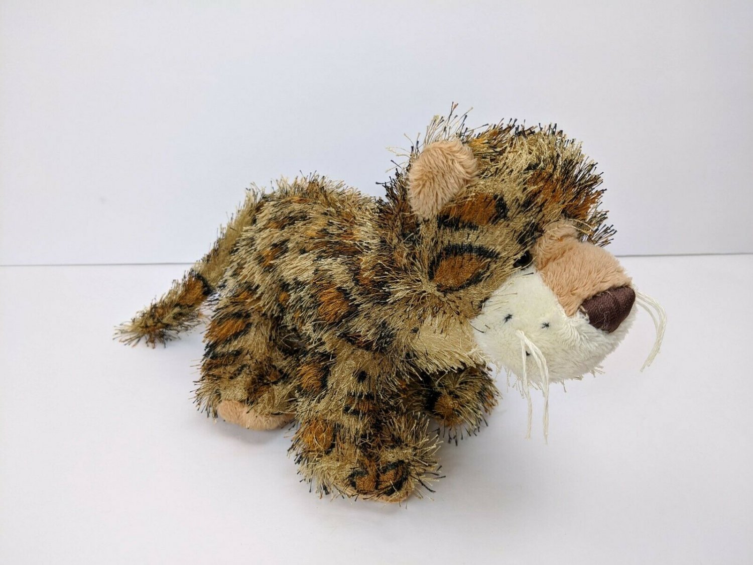 Ganz Webkinz Leopard Cat HM031 Plush Stuffed Animal 9" Long No Tag/Code