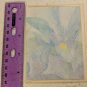 Current Inc. Blue Iris Flowers Small Blank Note Card Unused Vintage