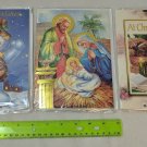 Musical Christmas Card Lot of 3 - Unused Vintage but batteries have run out