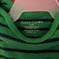 Faded Glory Green Black Striped Bodysuit Creeper Size 6-9M Boy