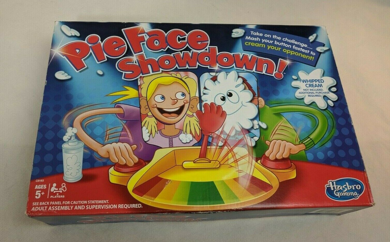 Pie Face Showdown Hasbro Rocket Games 2014 Pre-owned