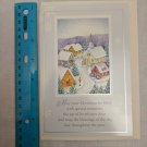 Joyfully Yours Christmas Card Snowy Village, Church Scene