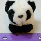 Swibco Puffkins Mini Plush Panda Bear Stuffed Animal Toy Black & White