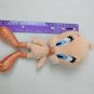 Six Flags Theme Park TWEETY BIRD Peach, Metallic Orange 9" Plush Stuffed Animal