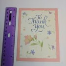 Current Inc Blank Thank You Greeting Card Spring Floral Pastel Flowers