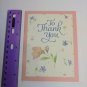 Current Inc Blank Thank You Greeting Card Spring Floral Pastel Flowers