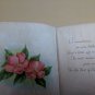 VTG Mini Gift Card Pink Flowers Vellum Paper With Sincerest Wishes