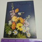Wishing You A Speedy Recovery VTG Greeting Card Unused Flower Bouquet