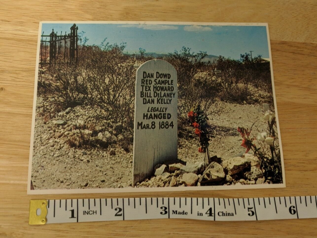Petley Frameables Postcard Unused Boothill Graveyard Tombstone AZ Legally Hanged