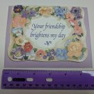 Northwestern Products Blank Note Card Mary Maguire Floral Border Friendship